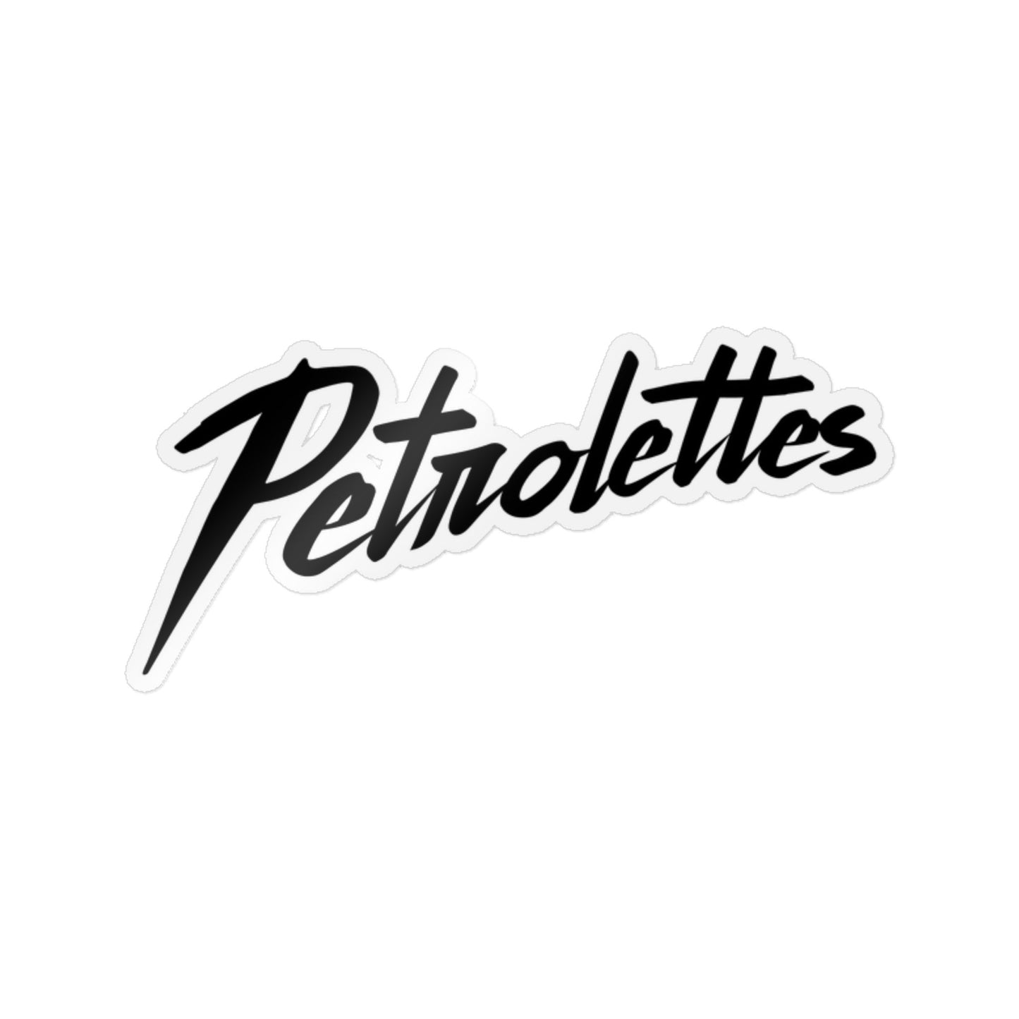 die-cut stickers: Petrolettes logo