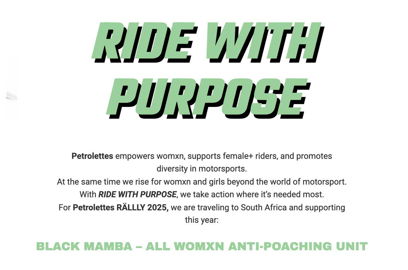 RÄLLLY 2025 donation – help us make an impact!